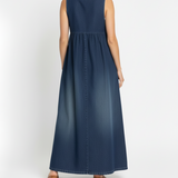 Vestido Maxi Vaquero Lavado de Tirantes