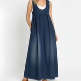 Vestido Maxi Vaquero Lavado de Tirantes