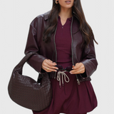 Bolso de Hombro Mediano Tejido